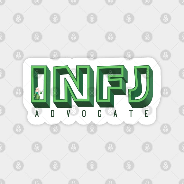 INFJ Advocate - MBTI Sticker by ilustraelleg